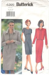 6209 EZ LINED BOXY ZIP JACKET,SS DRESS LENGTHS PATTERN 8-24